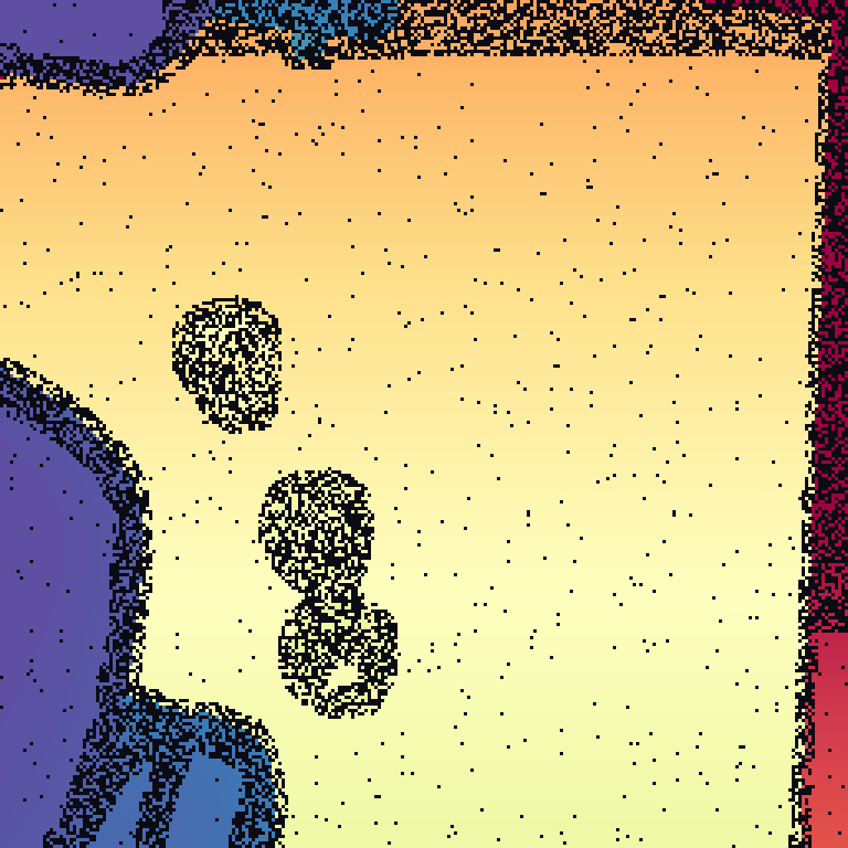 Holes only: pure dropout, surviving depth values left untouched.